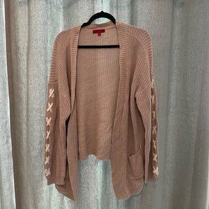 Kohls Jennifer Lopez Open Sweater Color/Blush Pink Size/XXL